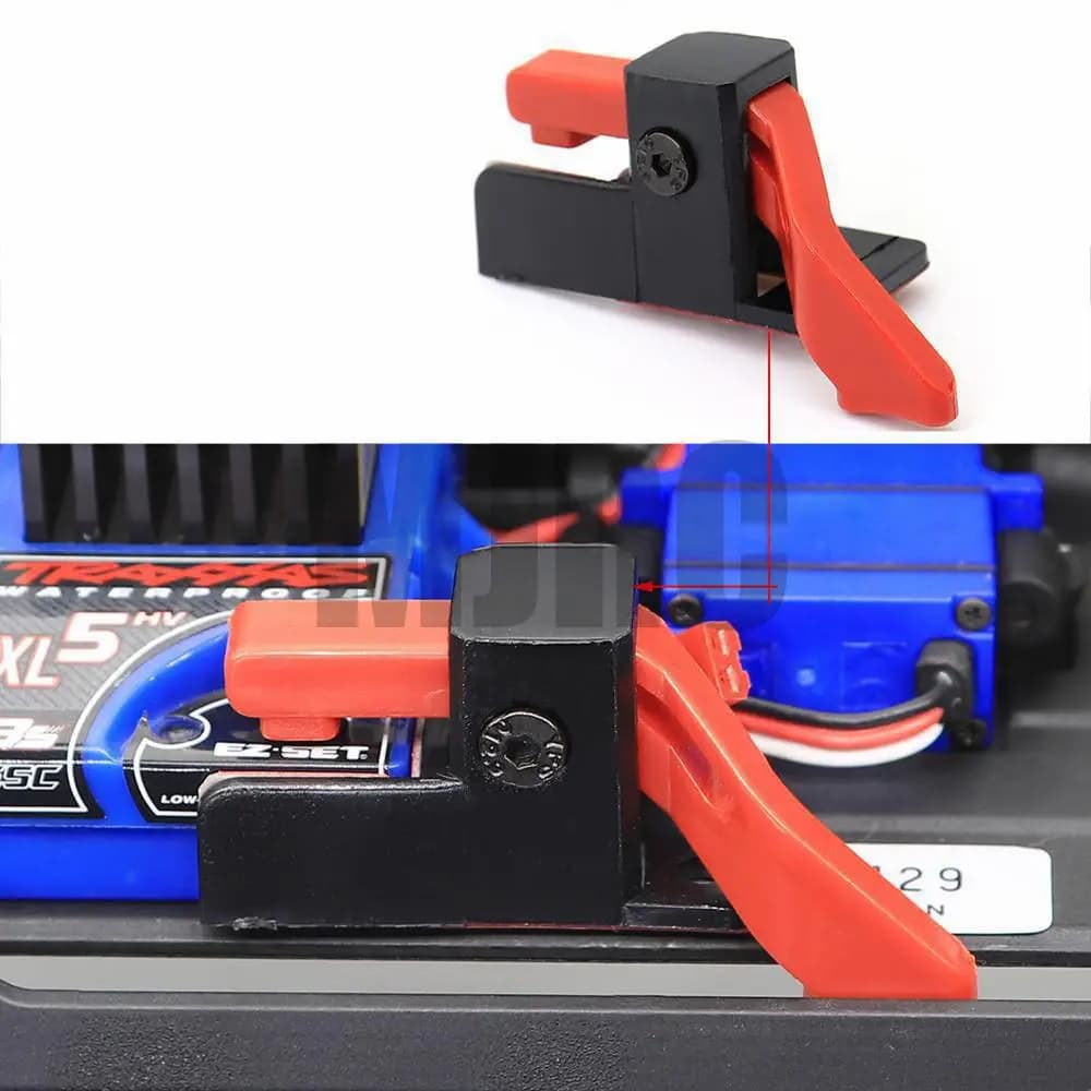 Trx4 ESC interrupteur d'alimentation à déclenchement de démarrage simple pour véhicule sur chenilles 1/10 RC mise à niveau trx-4 accessoires de voiture Defender