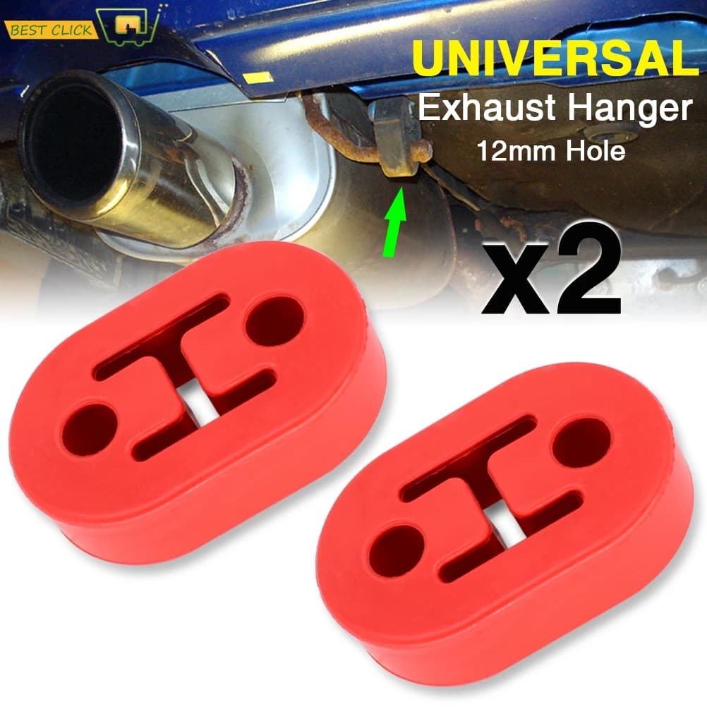 2 pièces universel voiture robuste en caoutchouc silencieux d'échappement tuyau de queue support de montage supports cintre isolant remplacement