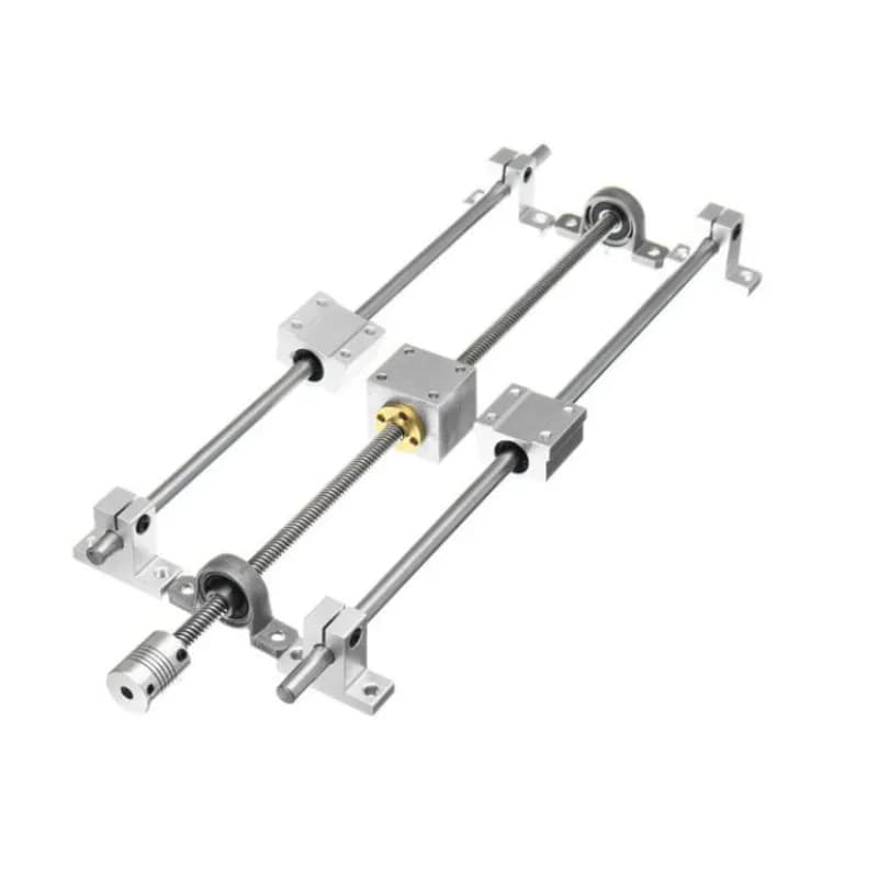 Vis mère T8 8 8-350mm, 13 pièces/ensemble, bricolage, axe optique, rail de guidage, siège de roulement, guide linéaire, support d'arbre, assemblage de vis