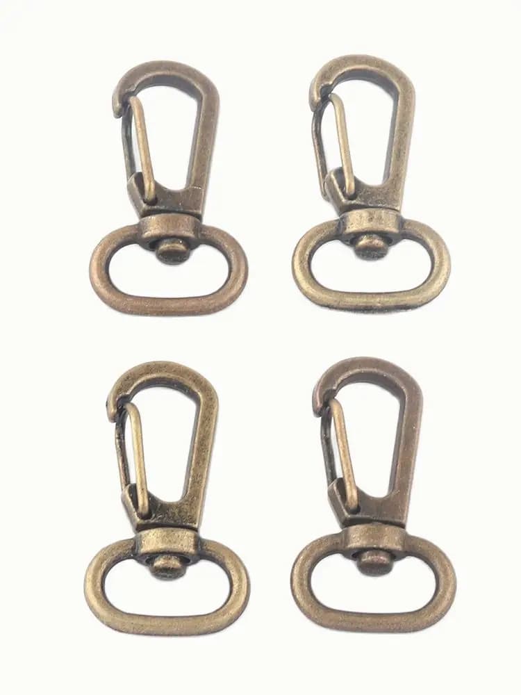 Fermoir pivotant en Bronze de 13mm, crochet pivotant pour chien, lanière de homard, sac à main, sangle de sac à main, sangle de porte-clés, fournitures de bricolage