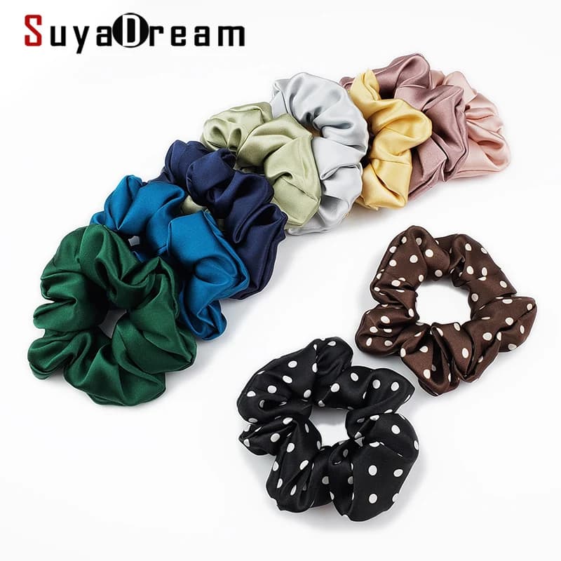 SuyareplWoman-Attaches élastiques pour cheveux 19mm, 100% Mulberry injSolid Hairband, Sain Hair, Smoother Sauna Wear