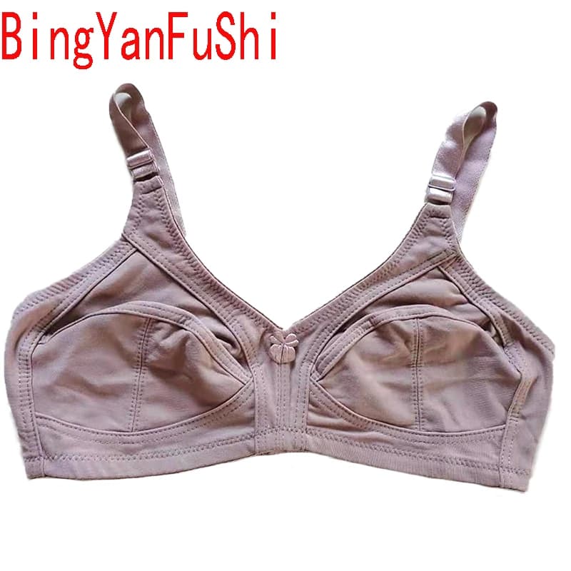 Soutien-gorge quotidien confortable en coton fin et doux pour femme, push-up, minimiseur, couvrance complète, sans armatures, lingerie, grande taille, BH C01