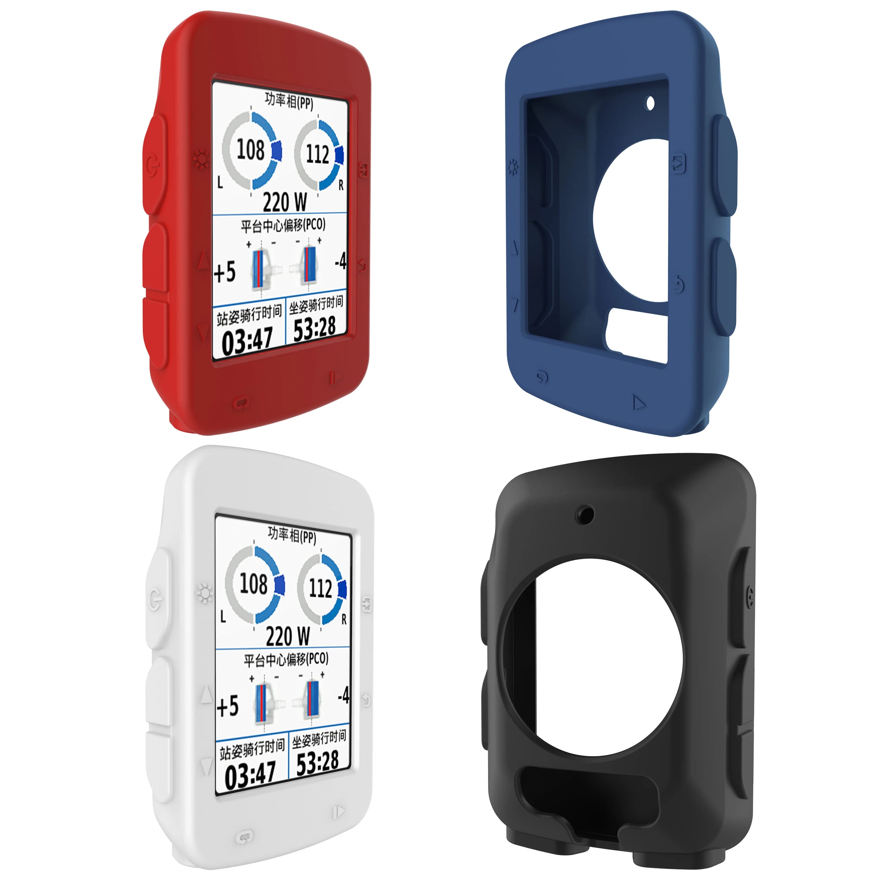 Étui de protection en Silicone souple, Film de protection d'écran en verre pour Garmin edge 520/Plus, GPS, vélo, peau d'ordinateur