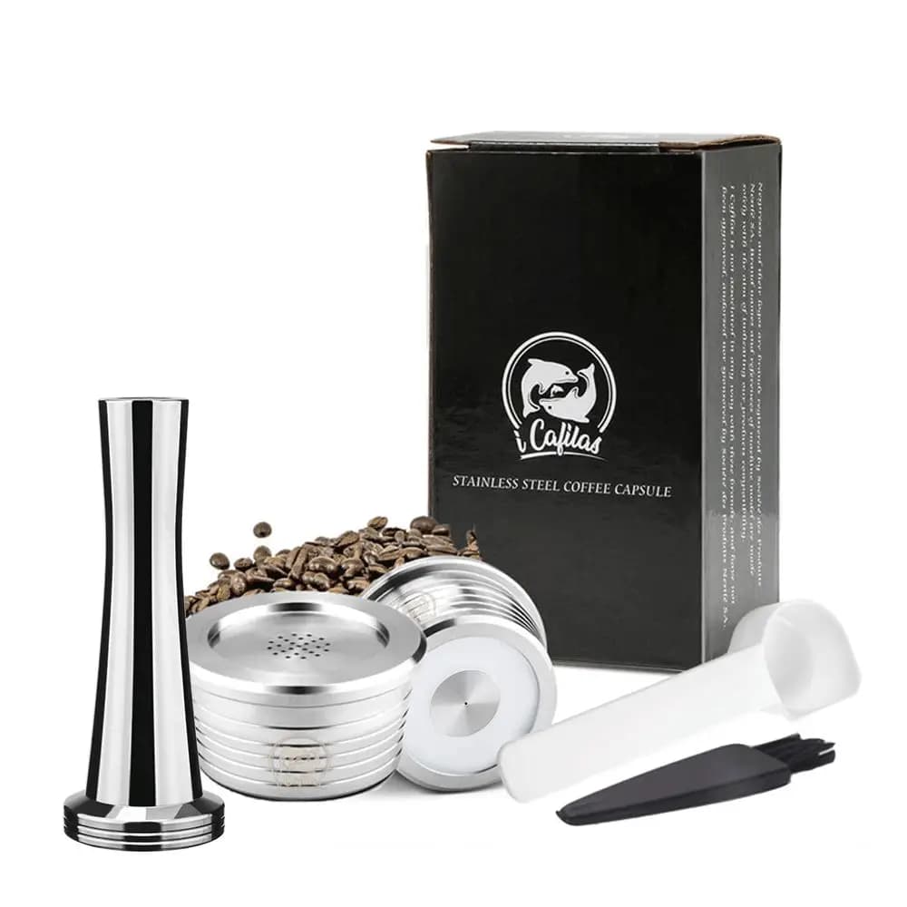 Capsules réutilisables en acier inoxydable pour machine à café, dosette pour Delta Q NDIQCafe 23, accessoires pour tous les jours
