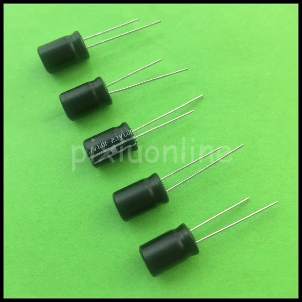 Super condensateur Double couche 2.7V 1F, haute capacité, densité de puissance, pièces de Circuit à monter soi-même, J469Y, livraison directe, 5 pièces/lot