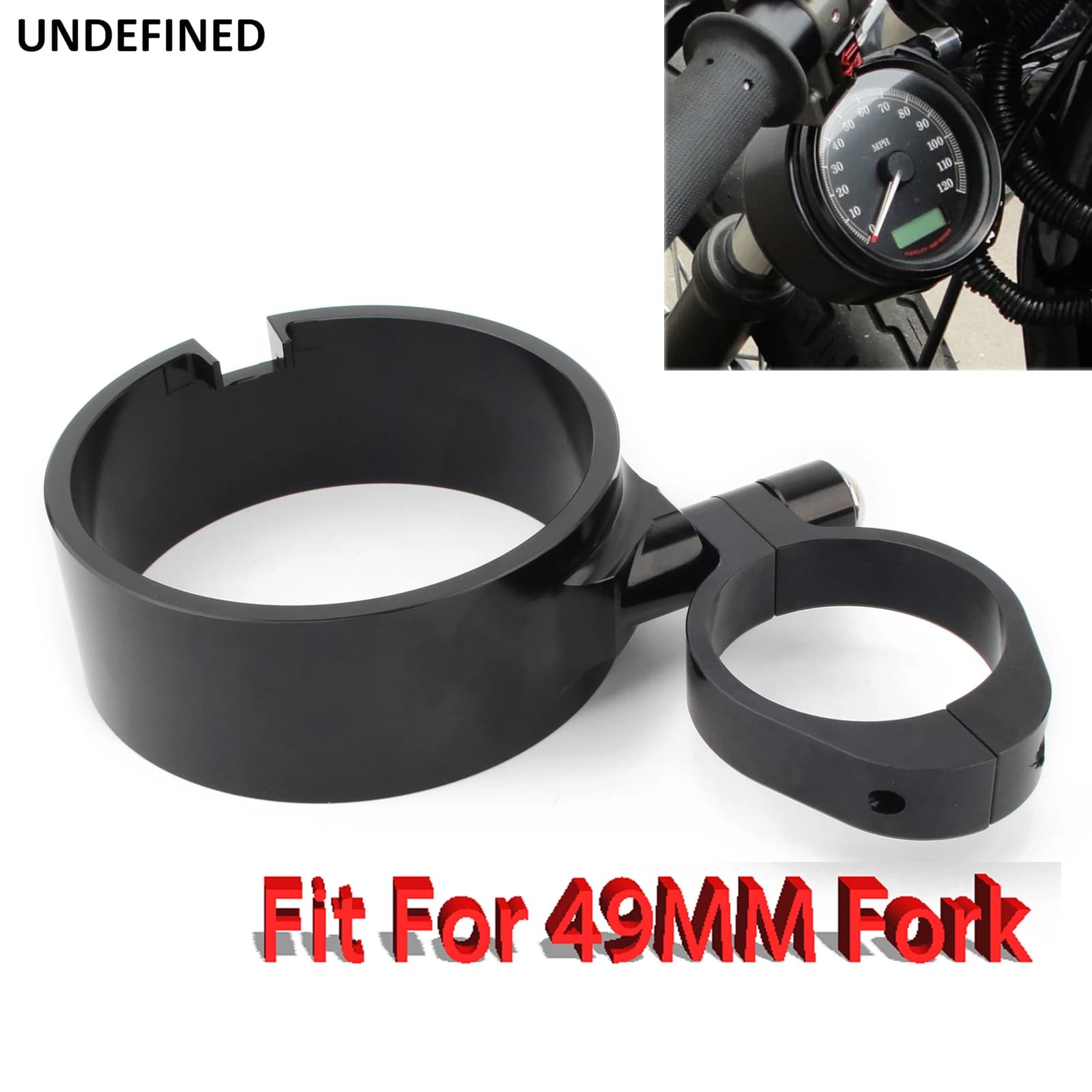 Boîtier de support de compteur de vitesse, 49MM, pour Harley Sportster XL 883 1200 48 Dyna FLD Wide Glide 2006 – 2021