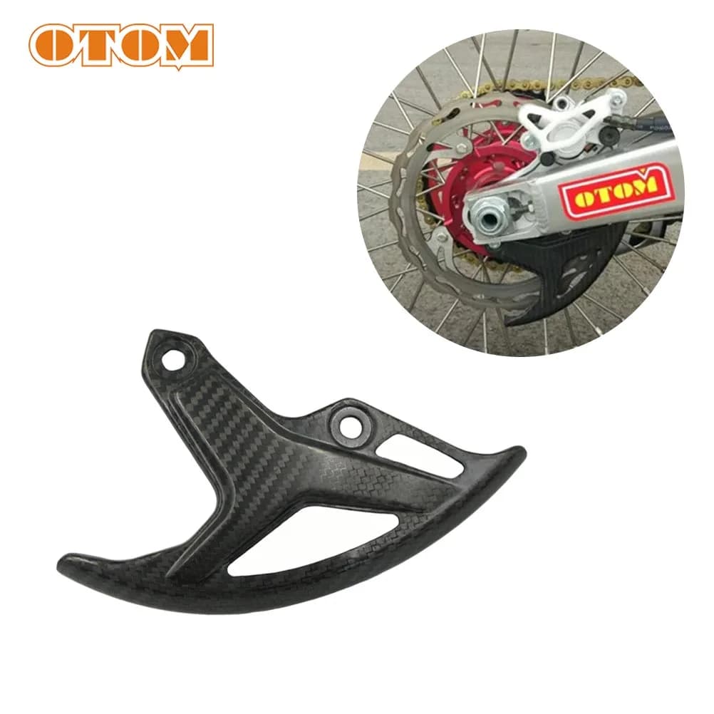 OTOM-Protection de disque arrière de moto, couvercle de protection de frein en fibre de carbone, HONDA CR125 CR250 CRF250R CRF250X CRF450R CRF450X Part