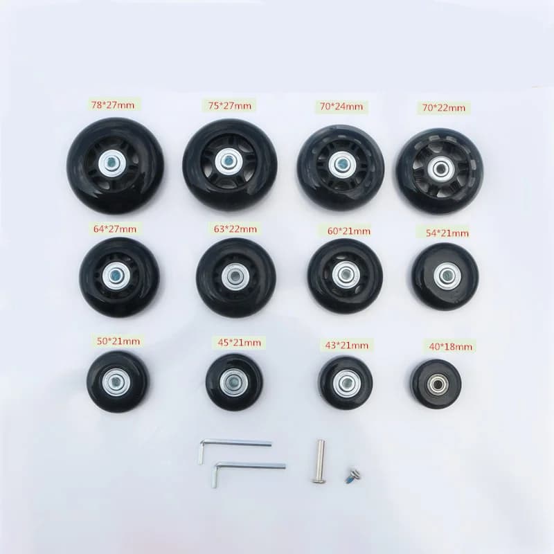Roues de rechange pour valise, roulettes silencieuses universelles, accessoires pour valises de 20 à 28 pouces