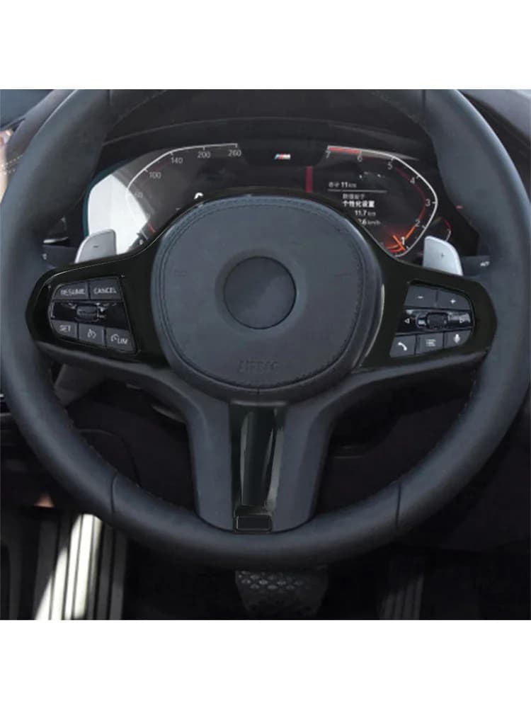 Autocollants de couverture de bouton de volant de voiture, pour BMW série 5 G30 X3 G01 X4 G02 X5 G05 X6 G06, accessoires de décoration intérieure