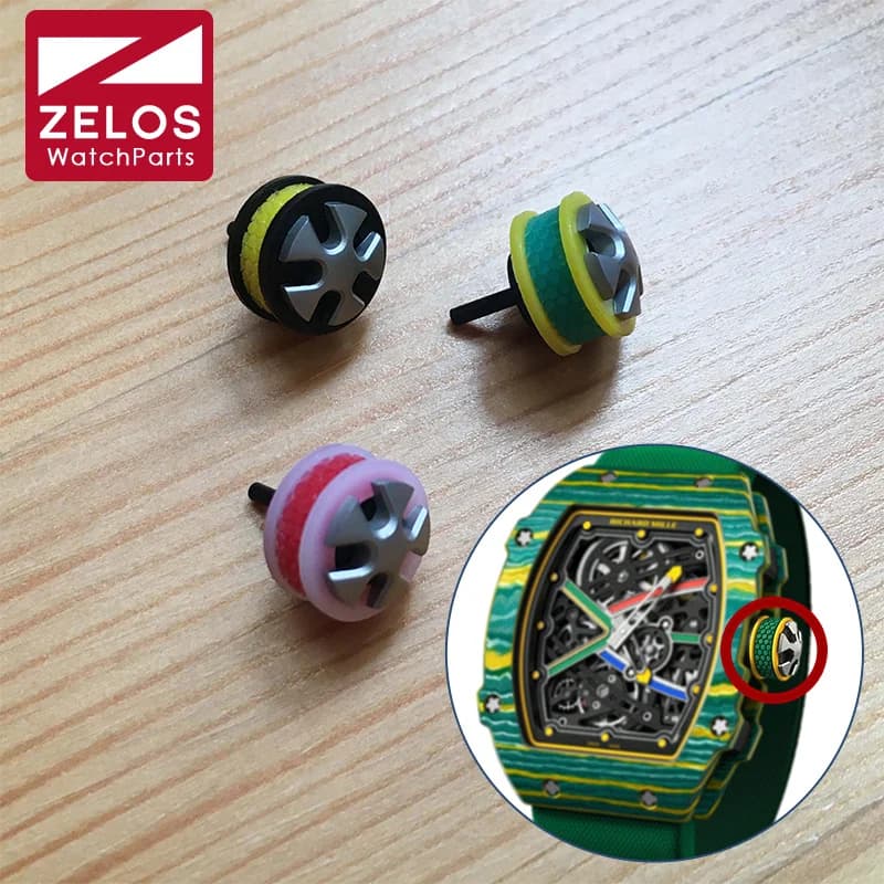 Couronne en caoutchouc étanche pour montre automatique, RM67-02