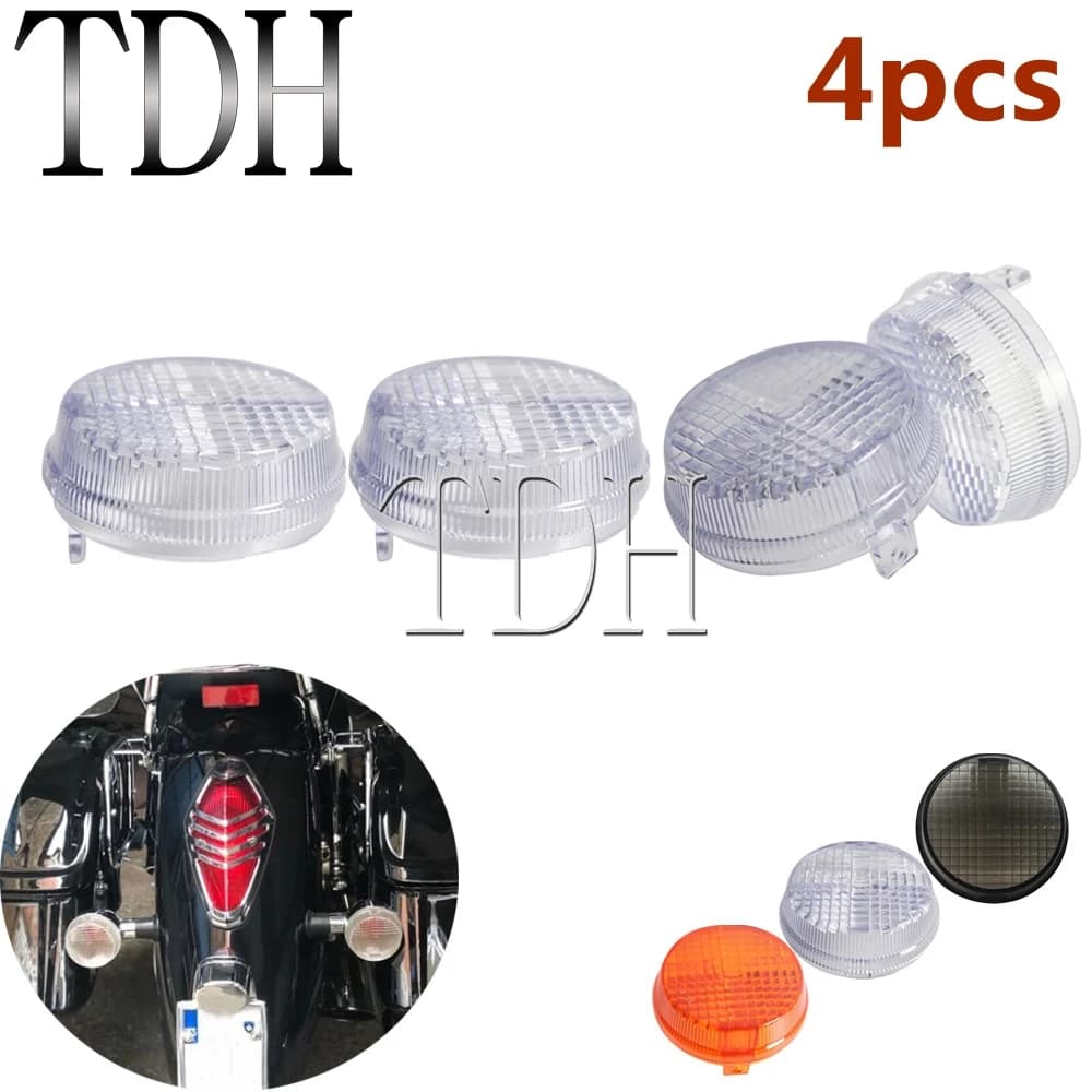 Lentilles de Clignotant de Moto, Couvercle de Feux Avant/Arrière pour Honda VTX Aero 1300 Kawasaki fellow can 1600 VN1600
