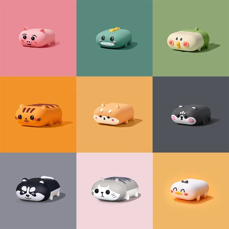 Dessin animé mignon Shiba Inu chien Silicone étuis pour écouteurs pour Apple AirPods 1 2 Pro 3 casque boîte sac pour Air Pods Pro couverture animale