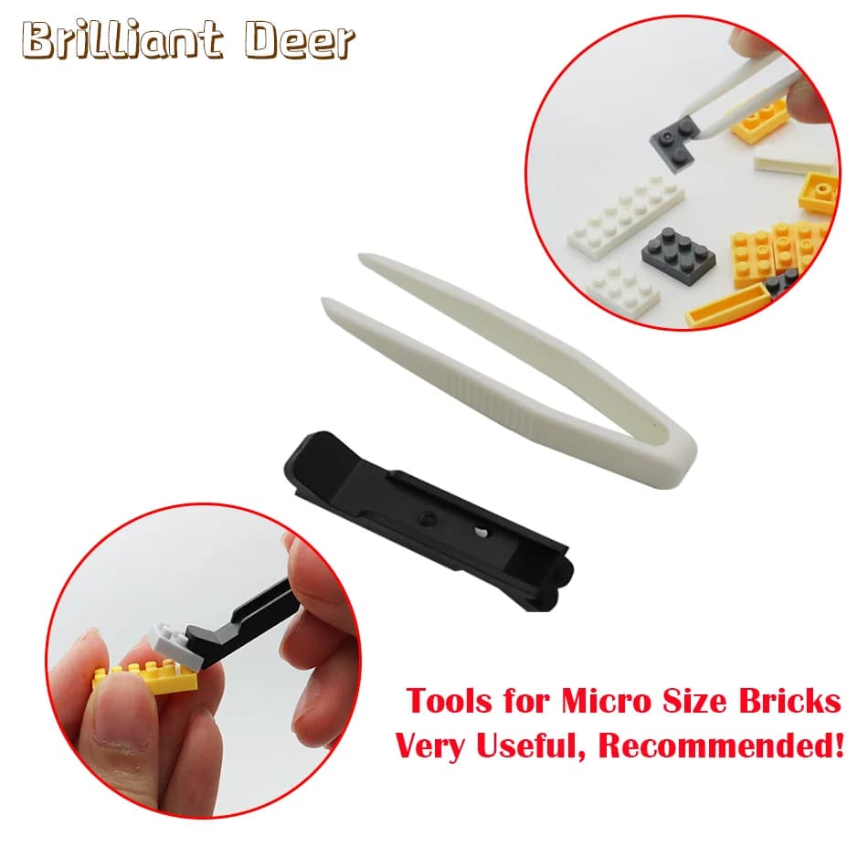 Pincettes dispositif de démontage outil briques séparateur pièces pour Micro taille diamant blocs de construction bricolage accessoires enfants jouets