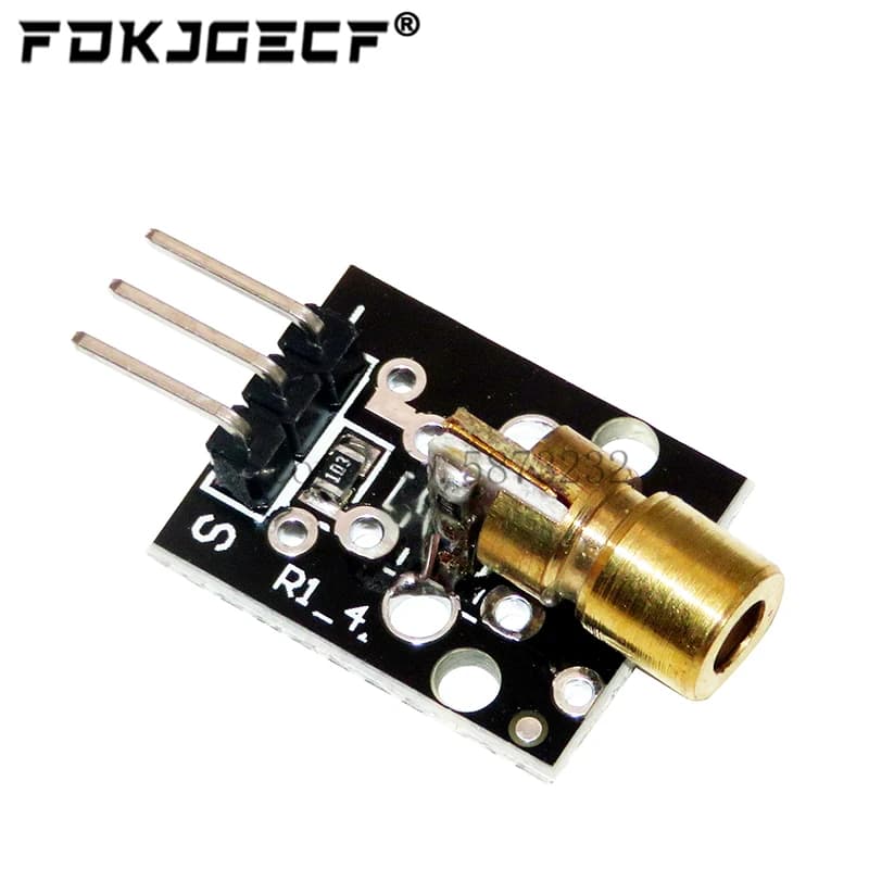 Transmetteur Laser rouge KY-008 3 broches 650nm, Module à tête en cuivre pour arduino, Kit de bricolage