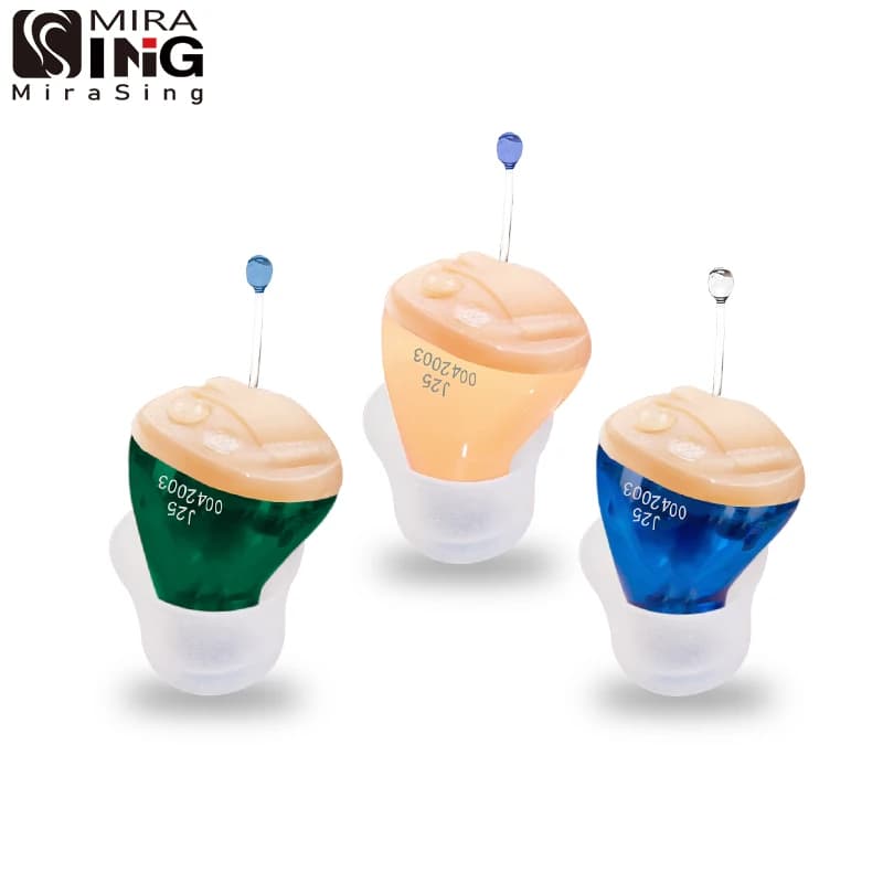 Meilleurs aides auditives J25 Audifonos Mini ITE amplificateurs de son invisibles soins des oreilles sans fil Volume Portable réglable livraison directe