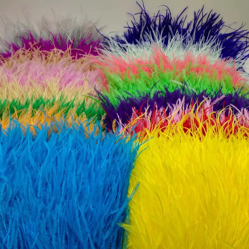 Ruban de plumes d'autruche de haute qualité, 10 verges, 10-15cm, largeur 4-6 pouces, couture, artisanat, olympiques, décoration, vente en gros