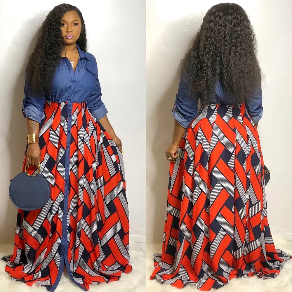 Robes Africaines pour Femmes, Mode Printemps 2021, Robe Longue Imprimée, Vêtements Africains