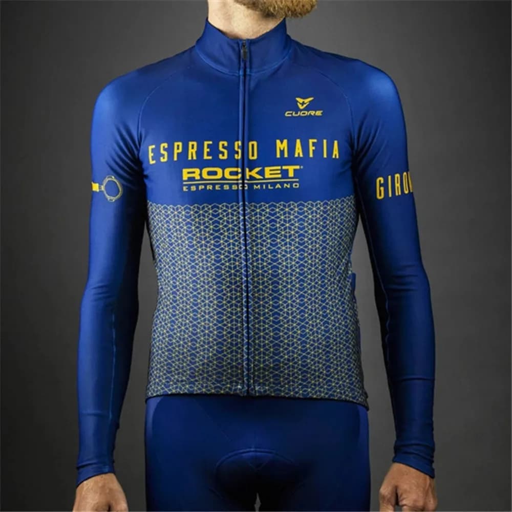 ESPRESBUCMAFIA-Vestes de vélo minces à manches longues pour hommes, maillot de cyclisme, Pro SubKR, vêtements VTT, printemps, automne, 2021