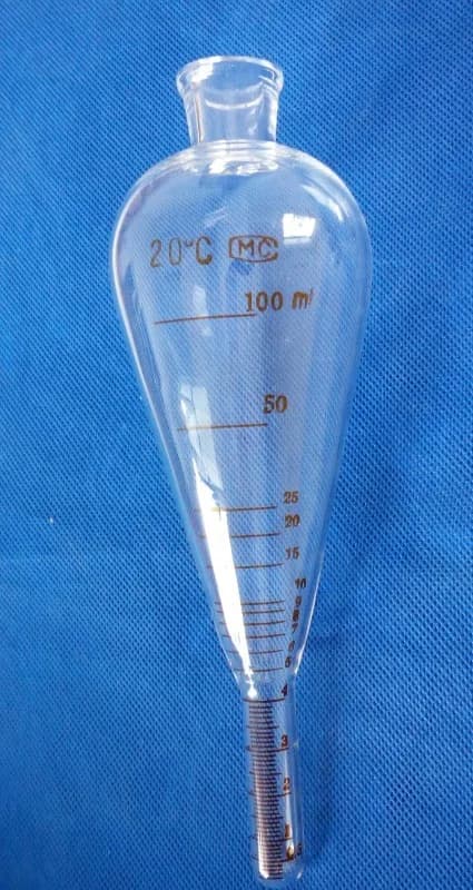 MaMagnetic Test de particules Tube de mesure de concentration de suspension magnétique, 100 ml, avec base