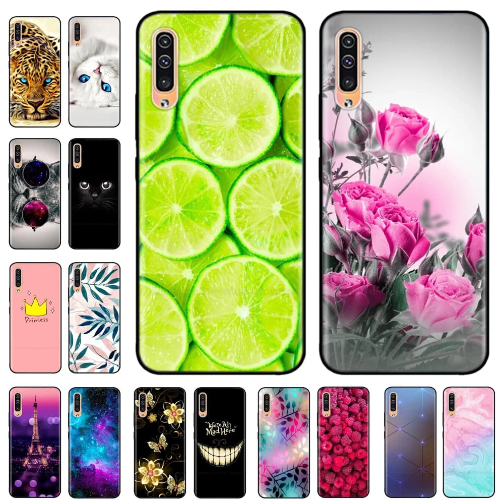Pour Samsung Galaxy A50 étui TPU couverture arrière en Silicone souple dessin animé coque de téléphone pour Samsung A50S A30S A50 A30 S pare-chocs Fundas coques