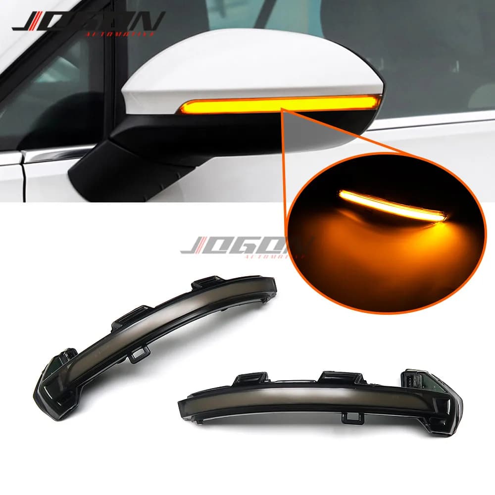 Clignotant de rétroviseur latéral séquentiel dynamique à LED, clignotant, VW Volkswagen, Golf 8, MK8, GTI, R, GTE, GTD, 2020, 2021