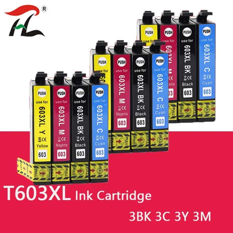Pour 603XL T603 T603XL E603XL 603 XL cartouche d'encre compatible pour Epson XP-2100 XP-2105 XP-3100 XP-3105 XP-4100 XP-4105 WF-2810