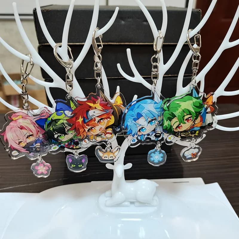 Porte-clés SK8 l'infini Reki Kyan Langa Hasegawa Miya fleur de cerisier Joe Anime, pendentif en acrylique, mignon, 2021