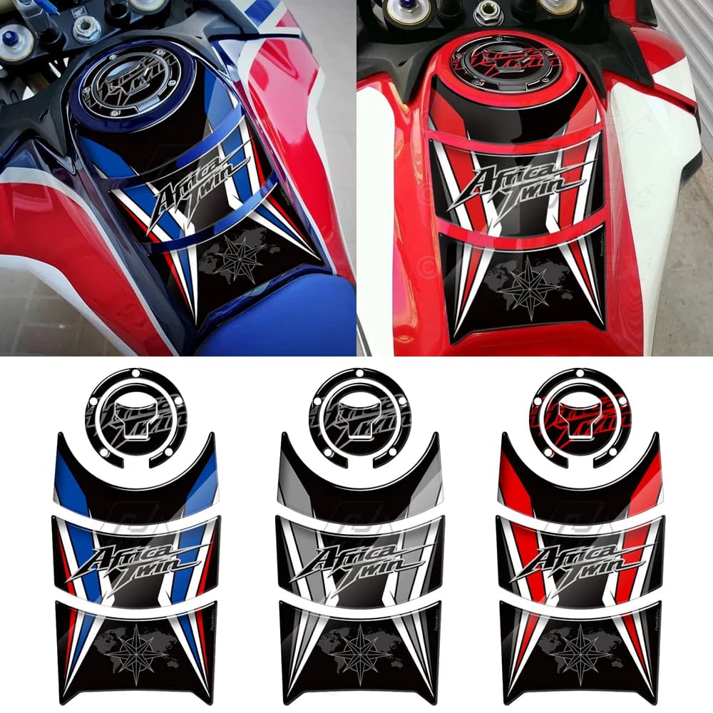 Autocollant de protection pour réservoir de moto Honda Africa Twin 2016 – 2019, pare-brise, garde-boue avant et jupe latérale du réservoir de carburant