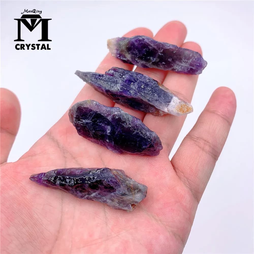Pierre de Quartz brute améthyste naturelle, 50 g/sac, gravier, cristal de guérison, pierre minérale, spécimen d'aquarium, décoration de jardin