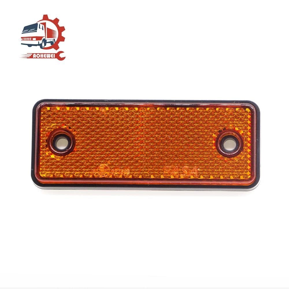 AOHEWEI vis réflectrice latérale bandes réfléchissantes rouges fixes pour vélo bateau moto remorque caravane sécurité conduite marque d'avertissement