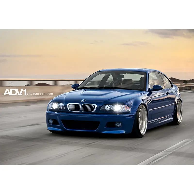 Affiche de supercar voiture bleue M3 E46, affiches d'art murales de voiture à dérive classique, imprimés, peinture sur toile pour salon, décoration de la maison