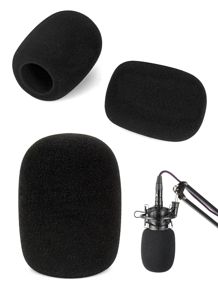 Pare-brise de microphone en éponge coupe-vent, housse de Mike pour Rode Podcaster 203.84, filtre anti-pop, micro statique de studio