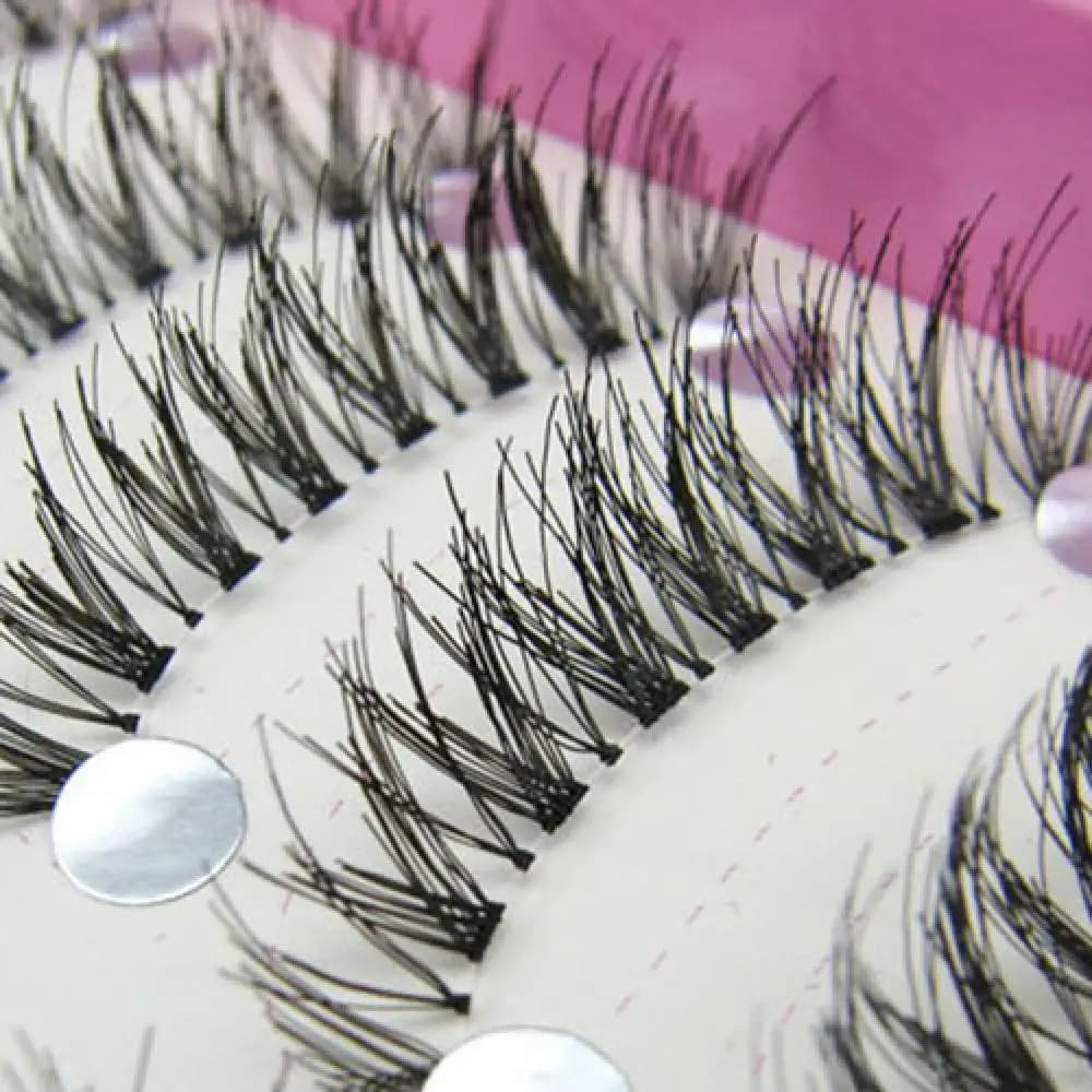 Ensemble de faux cils croisés longs noirs naturels, maquillage pour les yeux, cils de fête, optique de mode, 10 paires