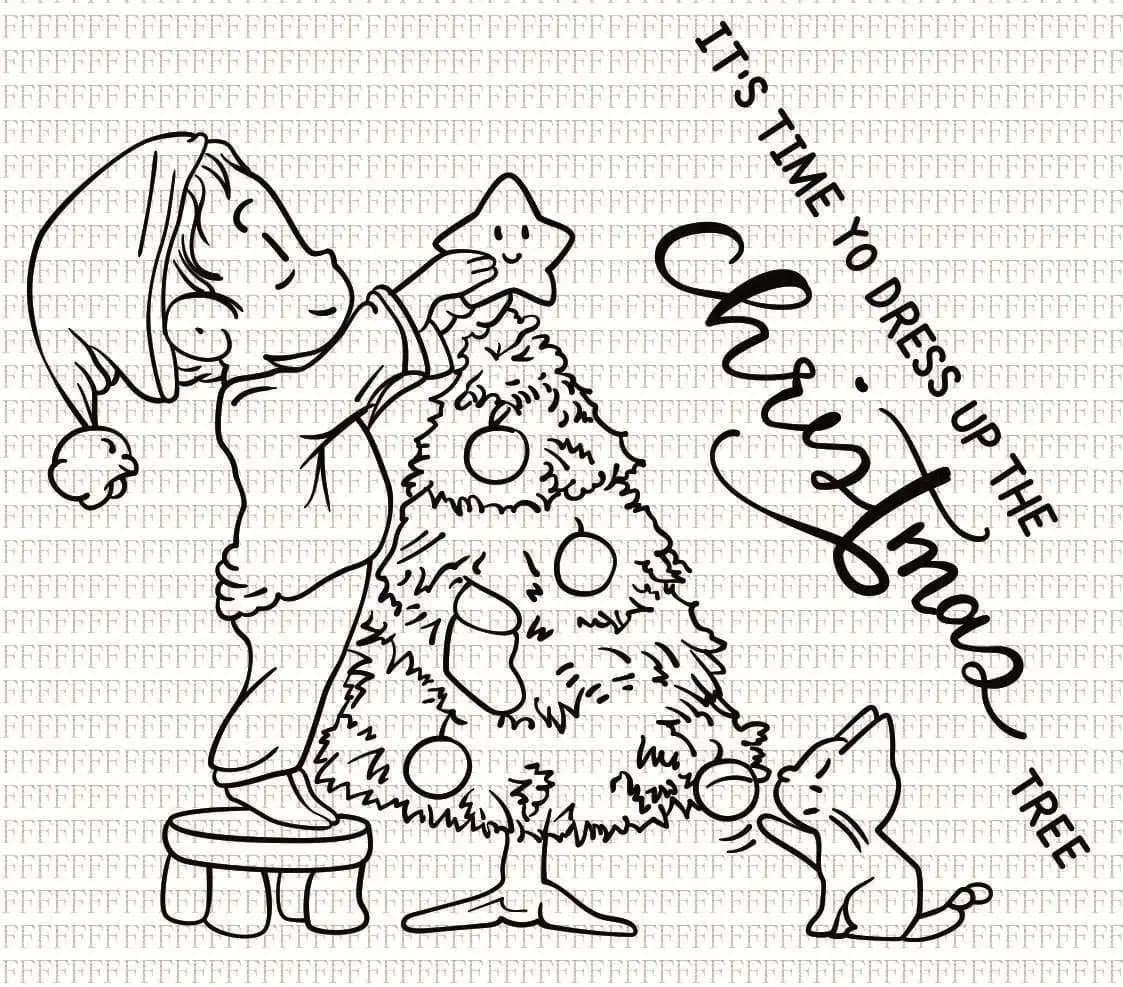 Tampon en caoutchouc Silicone Transparent pour arbre de noël et feuille de métal, Scrapbooking, bricolage, motif mignon d'album Photo