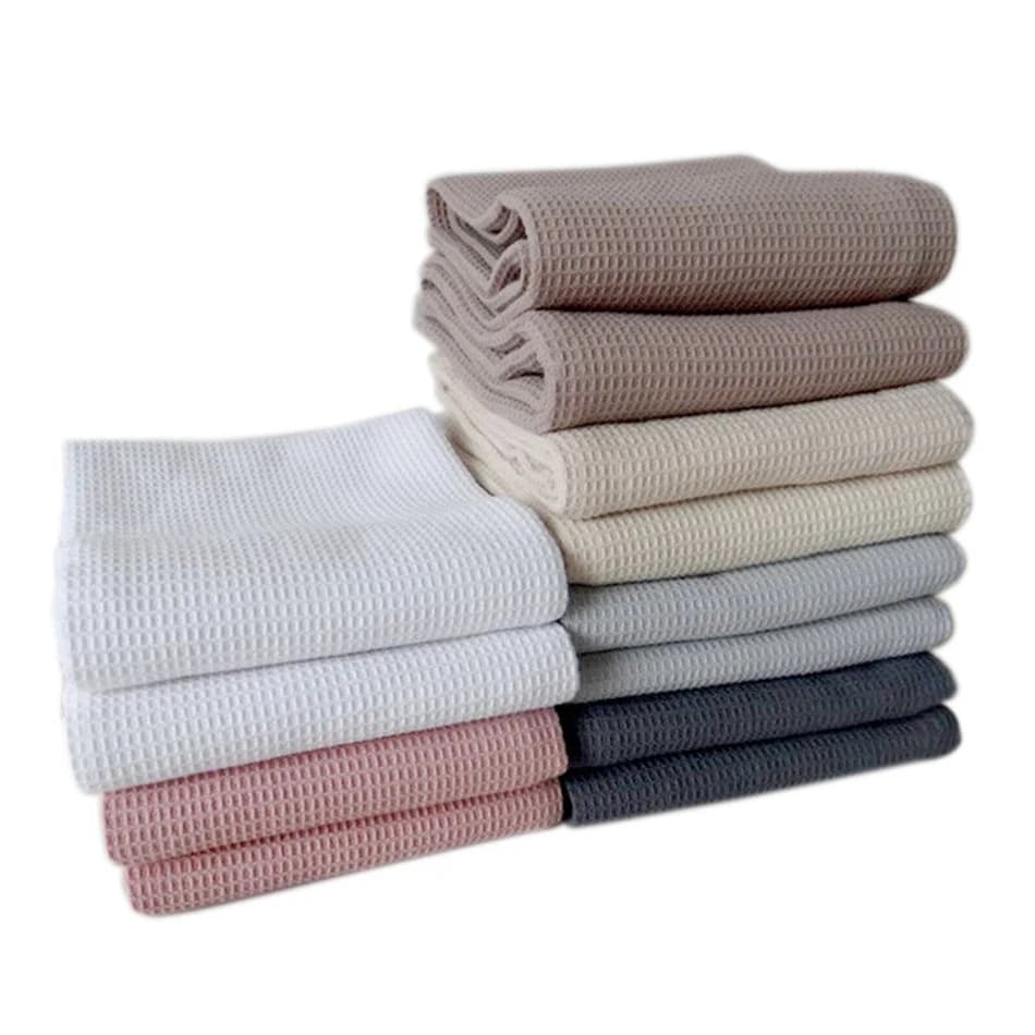 Torchon ultra doux absorbant en coton tissé, 45x65cm, grande serviette de cuisine, pour le grill