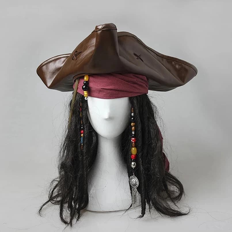 Chapeau de capitaine Pirates d'halloween, décoration de cheveux, perruques fantaisie, couvre-chef, accessoires de Costume Jack