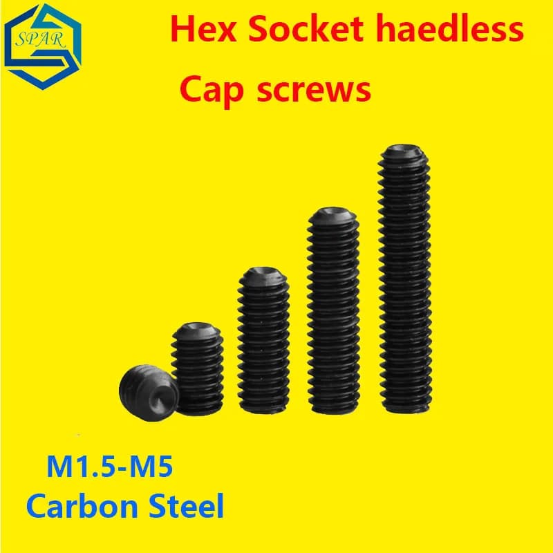 Vis de réglage à douille hexagonale, sans tête, GB T