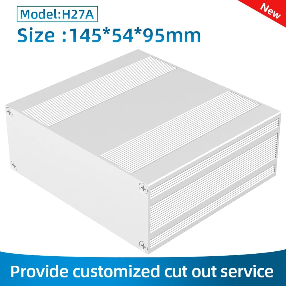 Boîtier électronique en aluminium, personnalisation complète, boîtier de moto en titanate H27 145*54mm
