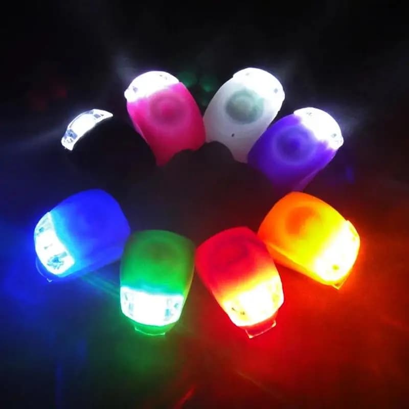 Lampe de vélo feu avant de vélo Silicone phare LED feu arrière roue vélo lumière étanche cyclisme vtt vélo accessoires