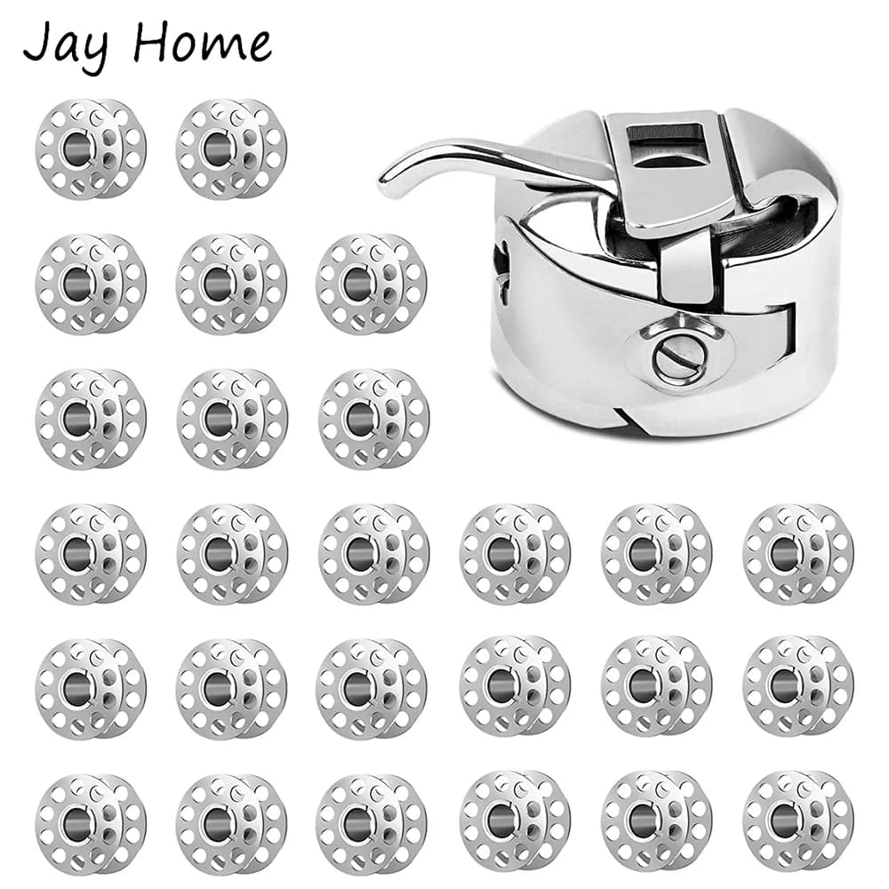 Étui à canette pour Machine à coudre, support de canette avec 5 bobines métalliques pour Machine à coudre domestique, bricolage, accessoires de couture, 1 pièce