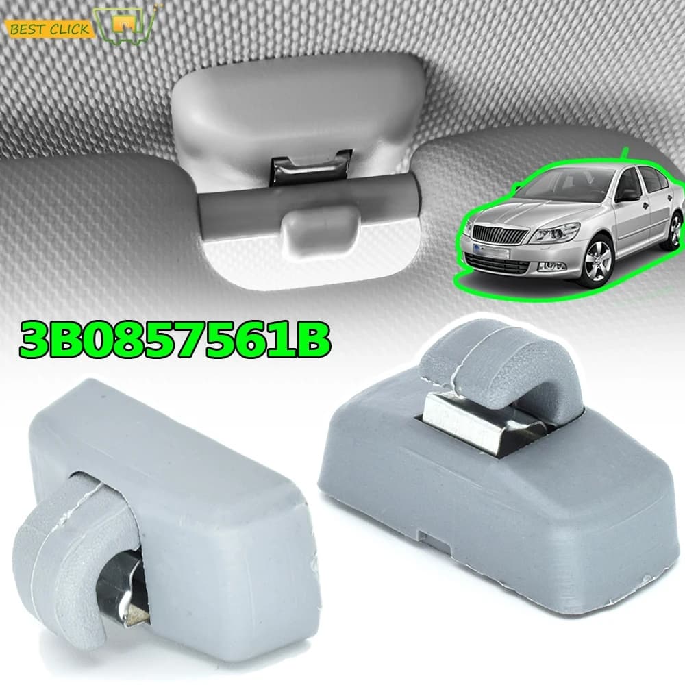 2 Clips pare-soleil pour VW Amarok Beetle Bora Transporter T4 T5 T6 Passat B5 Polo Saveiro Sharan Golf 4 Touran EOS Caddy Campmob