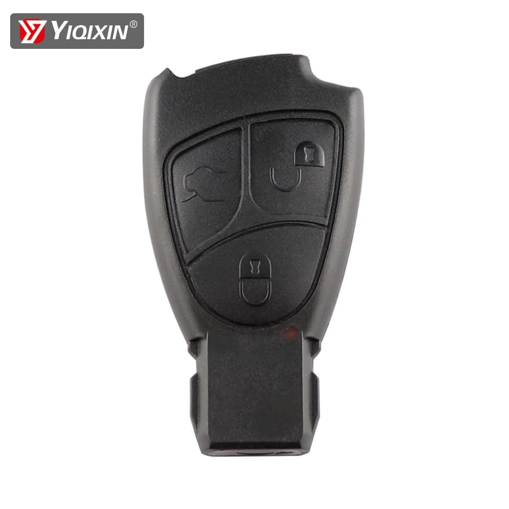 YIQfeast IN-Coque de clé de voiture télécommandée, remplacement de boîtier, jeu de clés intelligentes à 2/3/4 boutons, Mercedes-Benz C E ML S SL SLK CLK Jas