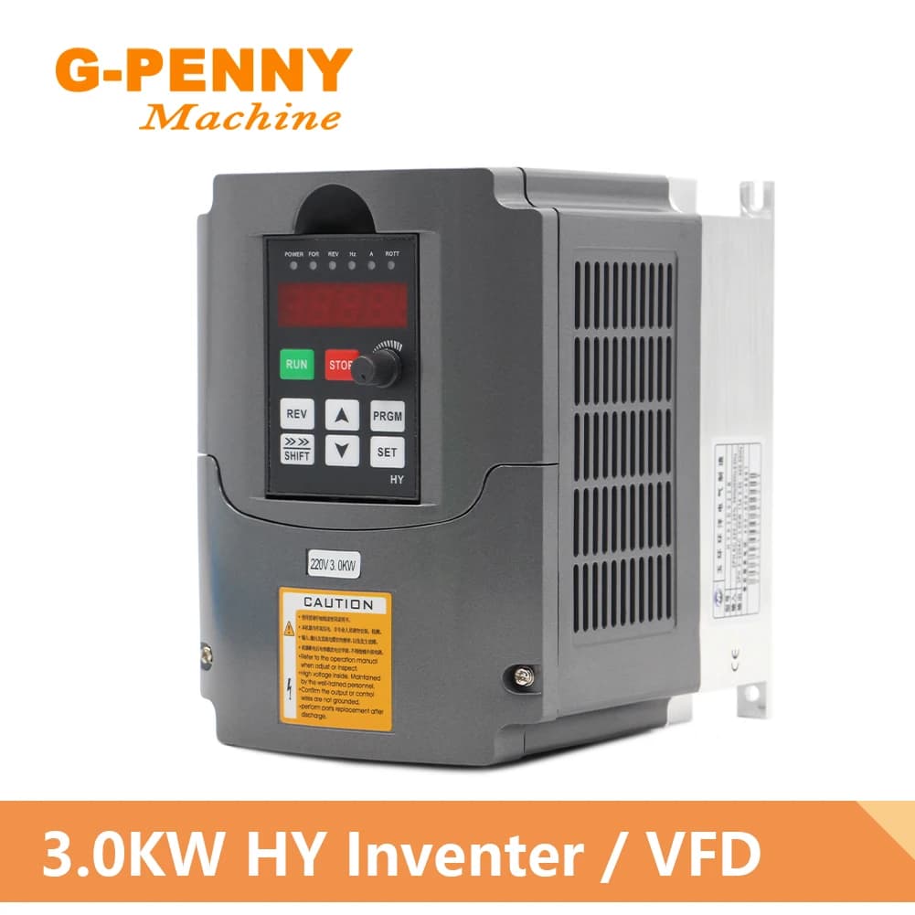 HUANYANG – onduleur 3.0kw 220v, moteur de broche CNC, contrôle de vitesse, entraînement à fréquence Variable 0-400Hz, sortie 3P, entrée 1HP ou 3HP