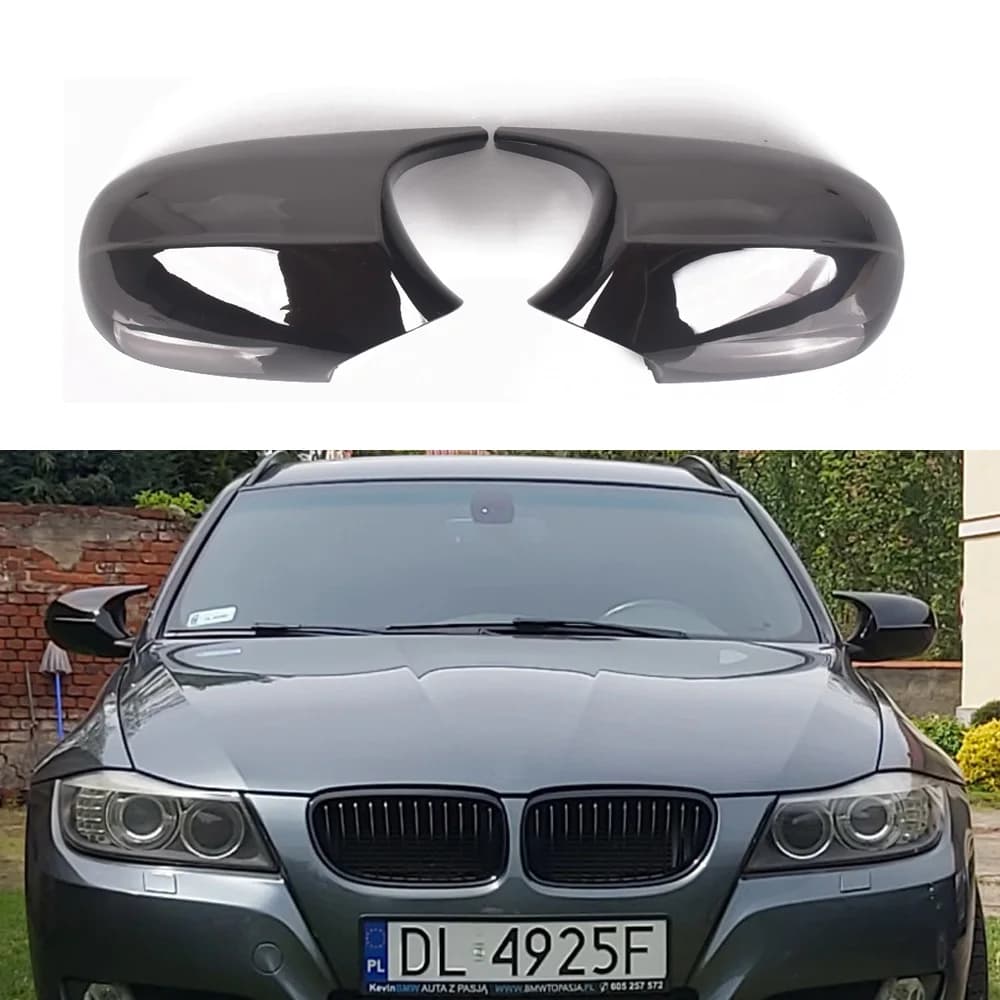 Couvercle de Rétroviseur Latéral en Fibre de Carbone, pour BMW Série 1 3 E81 E82 E87 E88 E90 E91 E92 E93