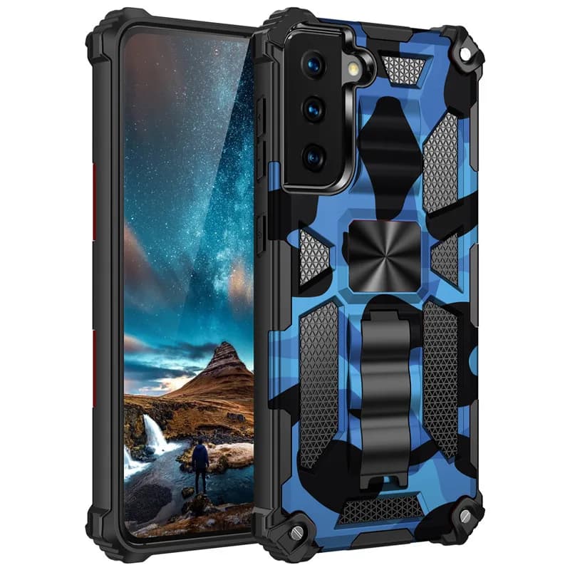 Étui antichoc avec béquille magnétique intégrée pour Samsung Galaxy S22 S23 S24 S25 FE S26 Ultra Note 20 A17 A57 A16 A56