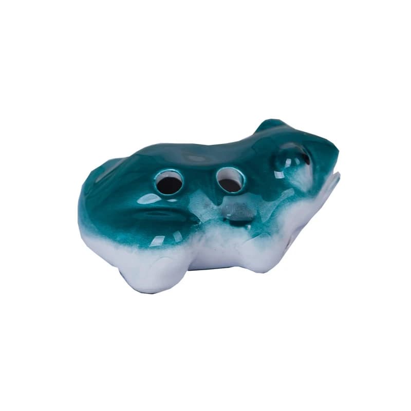 Ocarina-Petite Grenouille à 6 Trous, Jouet en Céramique, Souvenir Touristique, Fuchsia