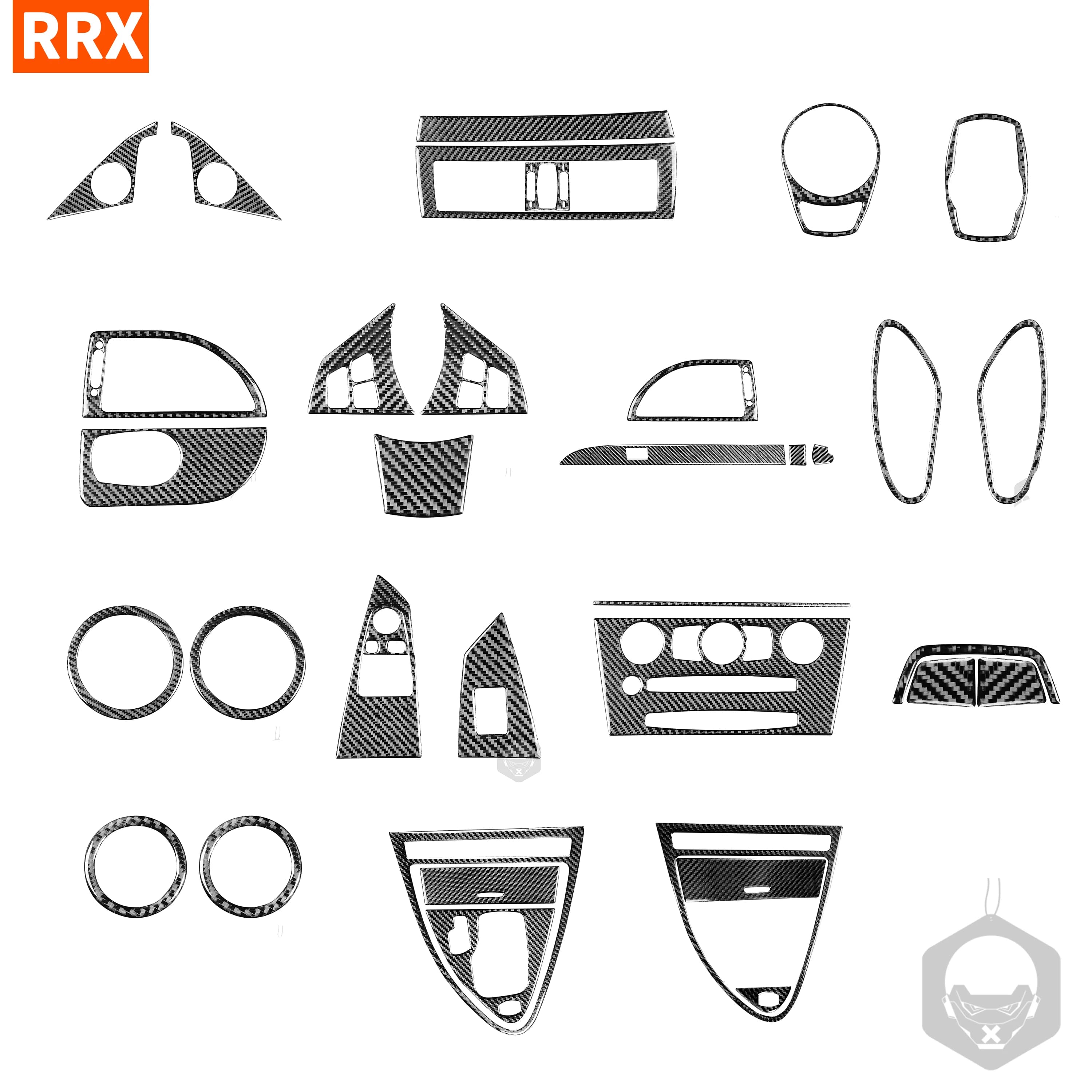 Autocollant en fibre de carbone pour BMW Série 6, panneau de changement de vitesse, sortie d'air, bouton d'éclairage de sauna, accessoires intérieurs de voiture, M6, E63, E64, 2004-2010