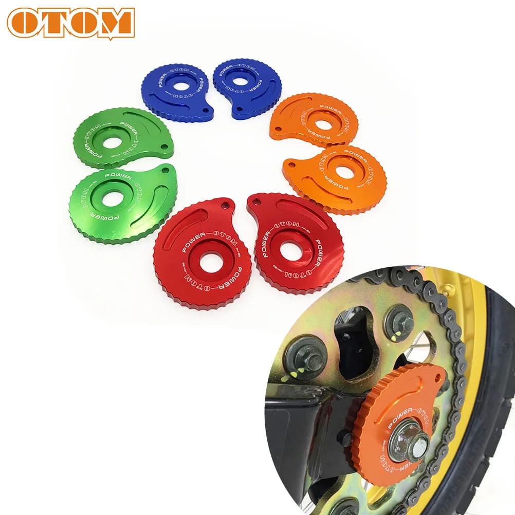 OTOM – bloc d'essieu de moto en aluminium, ajusteur de chaîne, vélo, moyeu arrière, siège, bride de boulon fixe, écrou adapté pour YAMAHA TRICKER XG250