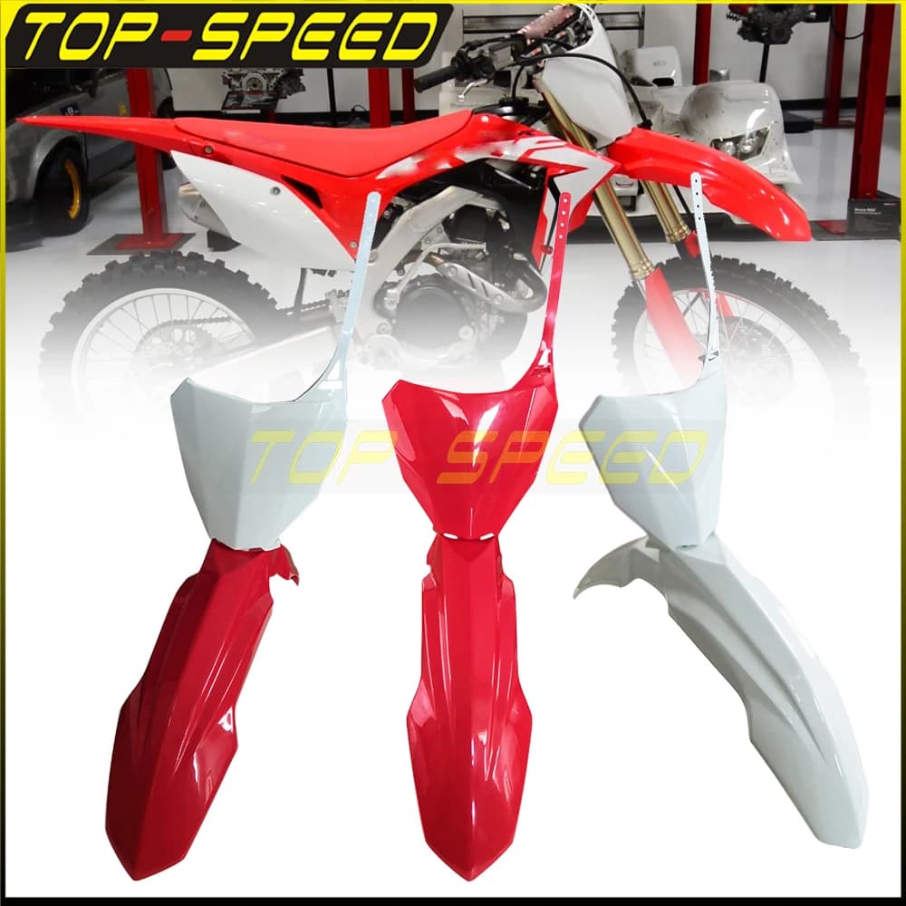 Pour Honda CRF 450 250 450R 450RX 250R 250RX 17-20 Dirt Bike Motocross couvercle en plastique carénage plaque d'immatriculation avant garde-boue garde-boue