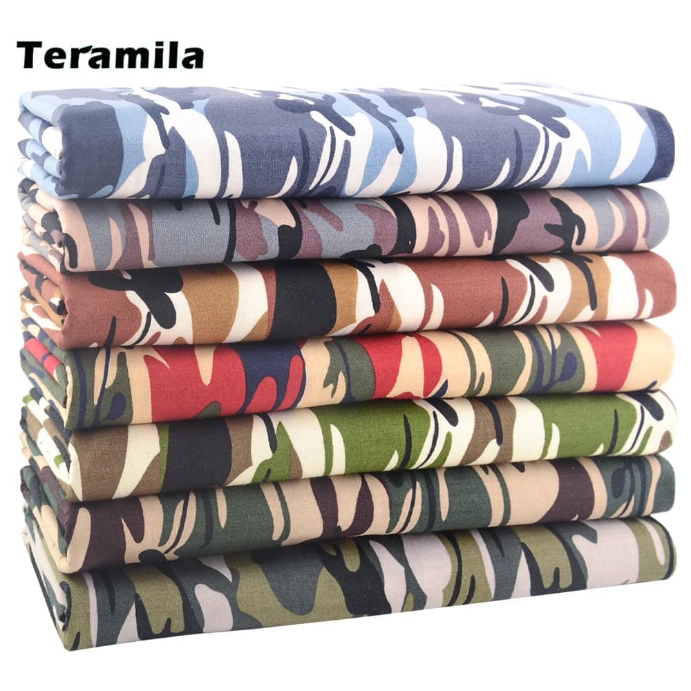 Teramila 50*145 cm vêtements de Camouflage popeline coton tissus imprimés pour modèles de couture tissu couette couture Kimono japonais